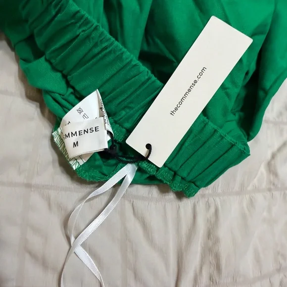 COMMENSE COTTON AND LINEN BACK TIE DETAIL DRESS SIZE M - Picture 9 of 11